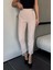 Bel Lastikli Yazı Detaylı Slim Fit Kumaş Pantolon P-00018014 2