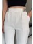Bel Lastikli Yazı Detaylı Slim Fit Kumaş Pantolon P-00018014 4