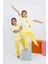 Moda Kız Çocuk Kısa Kol Sarı Penye Pijama Takım 3