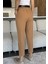 Kadın Kemer Aksesuarlı Yüksek Bel Gabardin Pantolon P-00018027 3