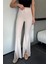 Paça Yırtmaçlı Palazzo Slim Fit Kumaş Pantolon P-00018030 1