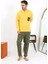 Moda Erkek Uzun Kol Penye Sarı Pijama Takımı 2