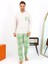 Moda Erkek Uzun Kol Penye Krem Pijama Takımı 1