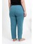Moda Kadın Pamuklu Büyük Beden Alt Pijama Petrol 7
