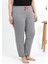 Moda Kadın Pamuklu Büyük Beden Alt Pijama Gri 7