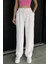 Kadın Su Yolu Çizgili Bol Paça Pantolon P-00017995 1