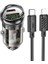 Hoco Z53A Vision PD30W Type-C + USB Qc3.0 Girişli Araç Çakmaklık Hızlı Şarj Aleti + Type-C To IPHONE-(5775) 2