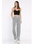 Kadın Su Yolu Çizgili Bol Paça Pantolon P-00017995 2
