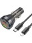 Hoco NZ12B Unimpeded PD48W USB + Type-C Araç Çakmaklı Hızlı Şarj Aleti + Type-C To iPhone KABLO-(5775) 1