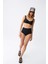 Moda Kadın Siyah Pedli Kare Yaka Yüksek Bel Bikini Takımı 2