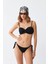 Moda Kadın Straplez Siyah Bikini Takımı 2