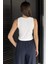 Taşlı Sıfır Kol Crop Top Bluz P-00017989 3