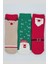 Kıpırık Baby3 Çift Kaydırmaz Tabanlı Havlu Pamuklu Kışlık Yeniyıl Temalı Çocuk ve Bebek Soket Çorap 1
