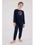 Uzun Kol Ekoseli Erkek Çocuk Pijama Takım 3500 3
