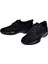 Hakiki Deri Lastikli Kadın Ayakkabı VOY-9748 Siyah Süet 4