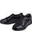 Hakiki Deri Comfort Lastikli Kadın Ayakkabı For-Peon Siyah 4
