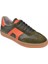Hakiki Deri Kadın Spor Ayakkabı Sneaker MAK-5120 Haki Orange 1