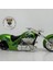 Iron Choppers Yeşil Alev Desenli 1:18 Diecast Custom Motosiklet Model – Lisanslı Metal Maket Oyuncak 2