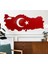 Türkiye Haritası Kırmızı Mdf Duvar Tablosu 50CMX22CM 5