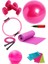 6mm Minderli Pembe Pilates Seti 65 cm ve 25 cm Pilates Topu ile Ekonomik Set 1