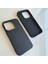 iPhone 15 Pro ile Uyumlu Logosuz Lansman Içi Kadife Silikon Kılıf 3