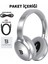 Kablosuz Kulaküstü Gümüş Bluetooth Kulaklık Stereo-Mikrofon-Aux HK-033 6