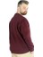 Erkek Sweatshirt Bisiklet Yaka Basic 20131 Mürdüm 2