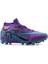 La Liga K565 Genç Çoraplı Çim Saha Kramponu Mor - Turkuaz 1