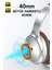 Kablosuz Kulaküstü Gümüş kahverengi Bluetooth Kulaklık Stereo-Mikrofon-Aux HK-033 3