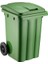 SY-6503 Eko Tekerlekli Kapaklı Plastik Çöp Konteyneri 80 Lt Yeşil 1