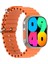 Hytech W69 Watch Ios ve Android Uyumlu Mactive 2.05 Inç Geniş Ekranlı Turuncu Akıllı Saat 2