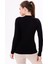 Kadın Siyah Uzun Kol Body - Bisiklet Yaka 2