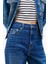 Kadın Layla Slim Fit Yüksek Bel Düz Paça Jean Pantolon - Mavi 4