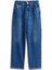 Kadın Layla Slim Fit Yüksek Bel Düz Paça Jean Pantolon - Mavi 5