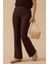 Kadın Dora Ispanyol Tayt Pantolon - Kahverengi 1