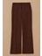 Kadın Ispanyol Paça Klasik Pantolon - Kahverengi 5