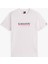 Erkek Logo Baskılı Kısa Kollu Tişört – Beyaz 5