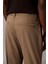 Erkek Slim Tech Stretch Pantolon - Kahverengi 5