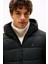 Erkek Mid Weight Kapüşonlu Jacket Mont - Siyah 2