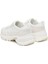 Kadın Süet Garnili Kalın Tabanlı Sneaker - Krem 3