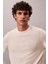 Erkek Regular Fit Merinos Yünü Triko Kazak - Krem 3