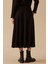 Kadın Elastik Bel Cepli Kloş Etek - Siyah 2