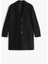 Erkek Klasik Kesim Yün Karışımlı Palto - Siyah 5