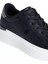 Kadın Metalik Detaylı Platform Tabanlı Kort Sneaker - Siyah 7