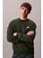 Erkek Regular Fit Logo Yamalı Sweatshirt - Yeşil 4