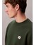 Erkek Regular Fit Logo Yamalı Sweatshirt - Yeşil 6