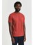Erkek Regular Fit Bisiklet Yaka T-Shirt - Kırmızı 1