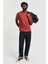 Erkek Regular Fit Bisiklet Yaka T-Shirt - Kırmızı 3
