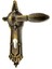 Antika Tarz Dekoratif Pirinç Şato Model Yale, Dış Kapı Kolu - 262X83 Mm, Antik 1