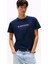 Erkek Logo Baskılı Kısa Kollu Tişört – Lacivert 1